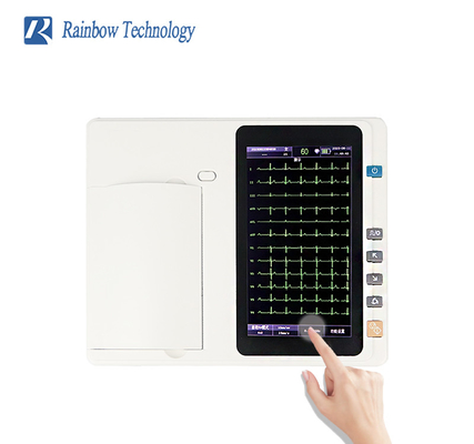 Память SD большой емкости машины Ecg Cardiogram каналов фильтров 6 цифров медицинская