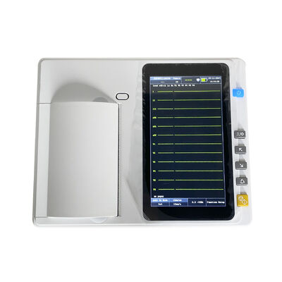 12 Lead ECG Machine with 7 Inch Touch Screen and Thermal Array Printer for Hospital Clinic
