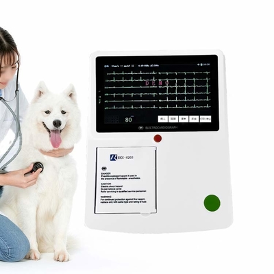 Handheld 12 руководства 3 направляют машину ветеринара ECG для больницы любимца