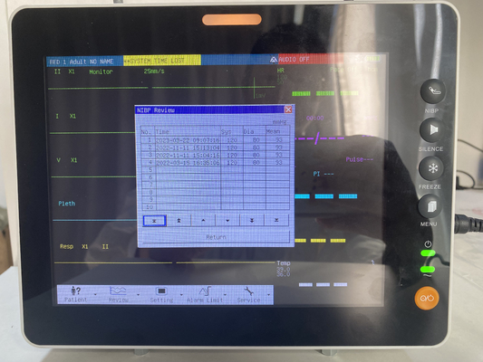 8 дюймовый LCD-экран многопараметровый пациентский монитор для больничной интенсивной терапии