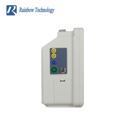 Портативный 12,1-дюймовый многопараметрический монитор пациента с сенсорным экраном и цветным ЖК-дисплеем для мониторинга ЭКГ/ЧСС/ДЫХ/SpO2/НИАД/Температуры