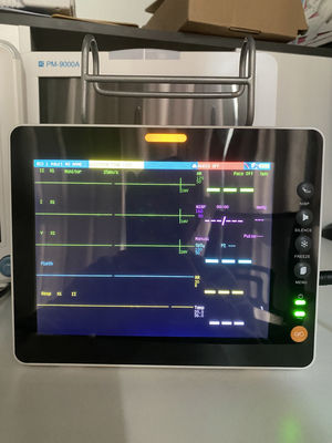 8-дюймовый портативный многопараметрический монитор пациента для использования человеком с 7-канальным ЭКГ и 3-уровневой сигнализацией