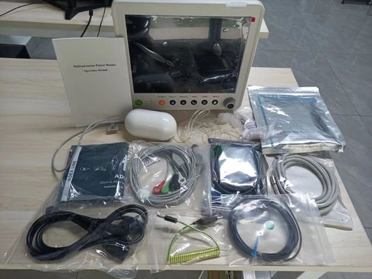 12,1-дюймовый многопараметрический монитор пациента с 6 параметрами и опциональным ETCO2 для реанимации и использования у кровати пациента