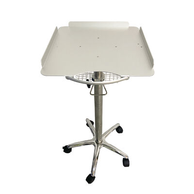 Портативная регулируемая больничная тележка из нержавеющей стали и алюминиевого сплава, 5 колес, 1 полка, современный дизайн для клиник с аппаратами ЭКГ