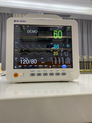 12.1 Inch Color LCD Display Multi Parameter Patient Monitor with Trolley/Wall Bracket Mountable and Lightweight 3.9 KG Design