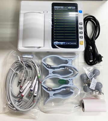 12 Lead ECG Machine with 7 Inch Touch Screen and Thermal Array Printer for Hospital Clinic